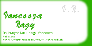 vanessza nagy business card